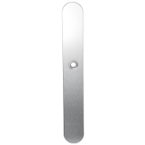 Long backplate XL GPF1100.70L blind left handed satin stainless steel