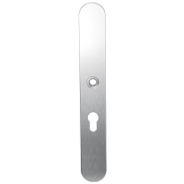 Long backplate XL GPF1100.70L 55PZ left handed satin stainless steel