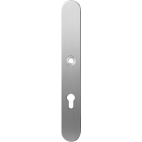 Long backplate XL GPF1100.70L 72PZ left handed satin stainless steel