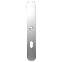 Long backplate XL GPF1100.70R 72PZ right handed satin stainless steel