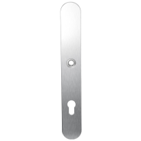Long backplate XL GPF1100.70R 85PZ right handed satin stainless steel