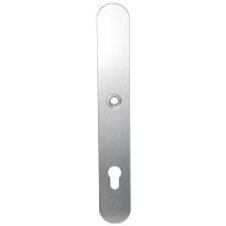Long backplate XL GPF1100.70R 92PZ right handed satin stainless steel
