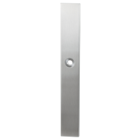 Long backplate XL GPF1100.75 bathroom 63/8 big knob satin stainless steel