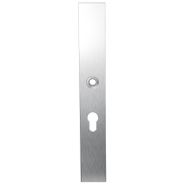 Long backplate XL GPF1100.75L 55PZ left handed satin stainless steel