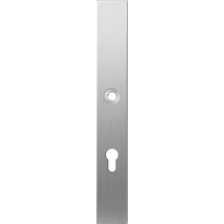 Long backplate XL GPF1100.75L 72PZ left handed satin stainless steel
