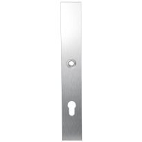 Long backplate XL GPF1100.75L 85PZ left handed satin stainless steel