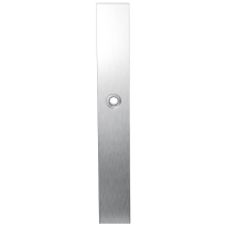 Long backplate XL GPF1100.75L satin stainless steel