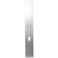 Long backplate XL GPF1100.75R lock 56 right handed satin stainless steel
