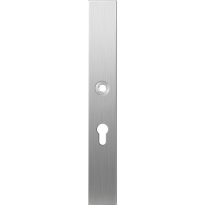 Long backplate XL GPF1100.75R 55PZ right handed satin stainless steel