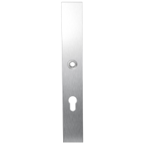 Long backplate XL GPF1100.75R 72PZ right handed satin stainless steel
