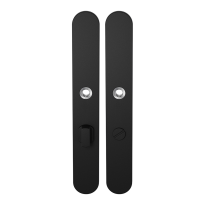 Long backplate XL GPF8100.70 bathroom 63/8 big knob black
