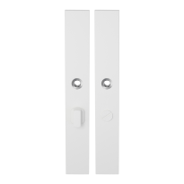 Long backplate XL GPF8100.85 bathroom 55/8 big knob white
