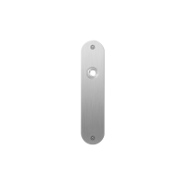 Flat backplate GPF1100.12L/R blind left-/right handed satin stainless steel