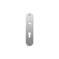 Flat backplate GPF1100.12L/R 55PZ left-/right handed satin stainless steel