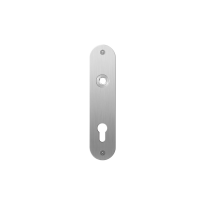 Flat backplate GPF1100.12L/R 72PZ left-/right handed satin stainless steel