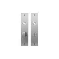 Flat backplate GPF1100.16 bathroom 55/8 big knob satin stainless steel