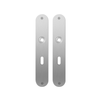 Flat backplate GPF1100.21 lock 56 satin stainless steel