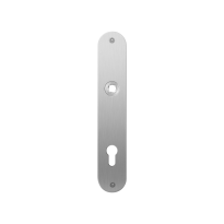 Flat backplate GPF1100.21L/R 85PZ left-/right handed satin stainless steel