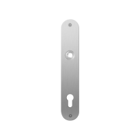 Flat backplate GPF1100.21L/R 92PZ left-/right handed satin stainless steel