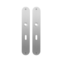 Flat backplate GPF1100.22 lock 56 satin stainless steel