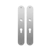 Flat backplate GPF1100.22 55PZ satin stainless steel