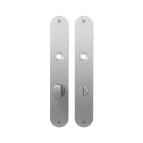 Flat backplate GPF1100.22 bathroom 72/8 big knob satin stainless steel