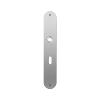 Flat backplate GPF1100.22L/R lock 56 left-/right handed satin stainless steel