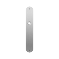 Flat backplate GPF1100.22L/R left-/right handed satin stainless steel