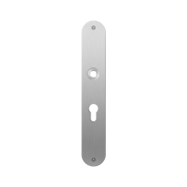 Flat backplate GPF1100.22L/R 55PZ left-/right handed satin stainless steel