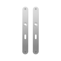 Flat backplate GPF1100.23 lock 56 satin stainless steel