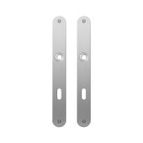 Flat backplate GPF1100.23 lock 72 satin stainless steel
