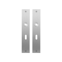 Flat backplate GPF1100.26 lock 56 satin stainless steel