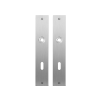 Flat backplate GPF1100.26 lock 72 satin stainless steel