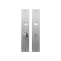 Flat backplate GPF1100.26 bathroom 55/8 big knob satin stainless steel