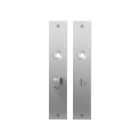 Flat backplate GPF1100.26 bathroom 57/5 normal knob satin stainless steel