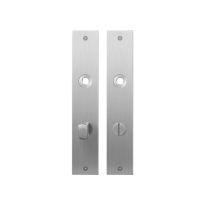 Flat backplate GPF1100.26 bathroom 72/8 normal knob satin stainless steel