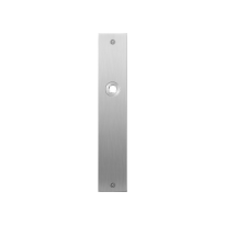 Flat backplate GPF1100.26L/R blind left-/right handed satin stainless steel