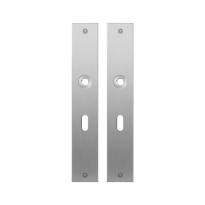 Flat backplate GPF1100.27 lock 56 satin stainless steel