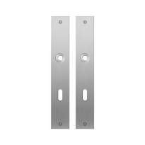Flat backplate GPF1100.27 lock 72 satin stainless steel