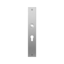 Flat backplate GPF1100.27L/R 55PZ left-/right handed satin stainless steel