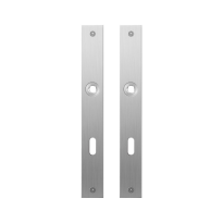 Flat backplate GPF1100.28 lock 72 satin stainless steel