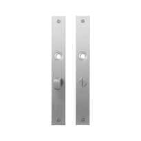 Flat backplate GPF1100.28 bathroom 57/5 normal knob satin stainless steel