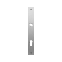 Flat backplate GPF1100.28L/R 85PZ left-/right handed satin stainless steel