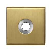 Rose GPF1100.02P4L 50x50x8mm PVD brass satin lefthanded