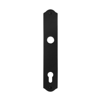 Backplate GPF6100.22L/R 92PZ left-/right handed wrought iron black
