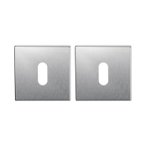 Keyhole escutcheon 50x8mm satin stainless steel