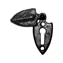 Keyhole escutcheon KP1065 55x28mm wrought iron black