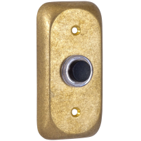 Rectangular doorbell 108 80x40 mm unlacquered brass