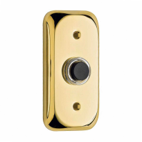 Doorbell 108 rectangular 80x40 mm unlacquered brass