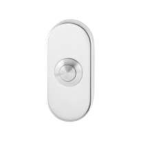 Doorbell with stainless steel button GPF9827.44 oval 70x32x10 mm polished stainless steel